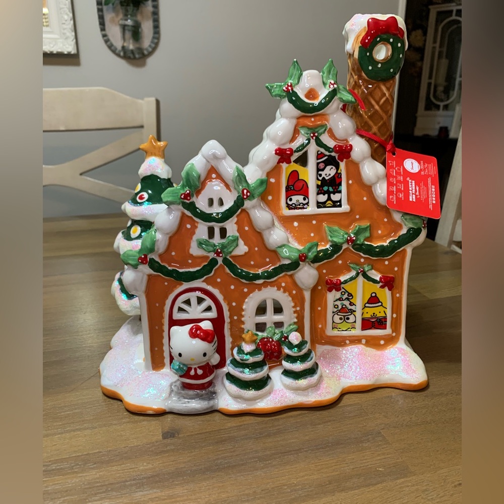 Hello Kitty Gingerbread House Candle Holder
